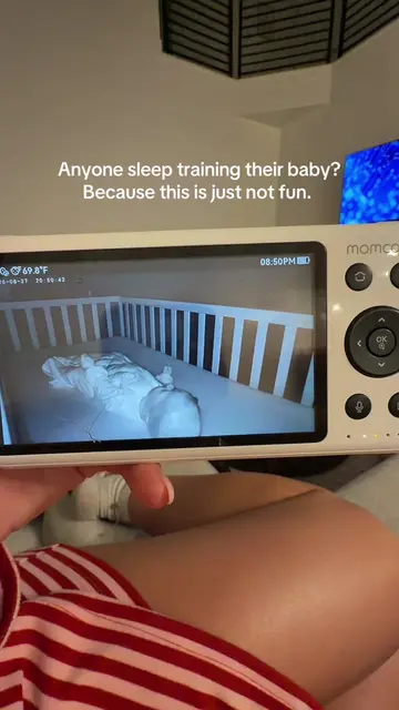My mom heart can’t handle this #baby #sleeptraining #ferbermethod #mom #sad 