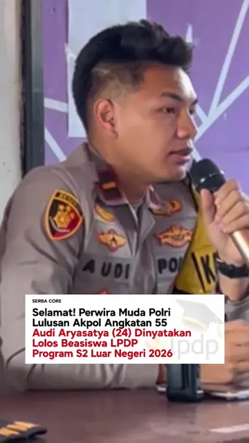 Bangga! Ipda Audi Aryasatya (24) Perwira Muda lulusan Akpol angkatan 55 dinyakat