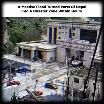 Heavy rainfall caused rivers across parts of Nepal to rise rapidly, flooding roa