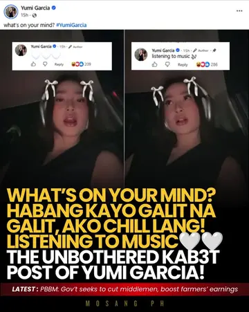 "HABANG KAYO GALIT NA GALIT SAKIN, AKO CHILL LANG! LISTENING TO MUSIC." YAN ANG 