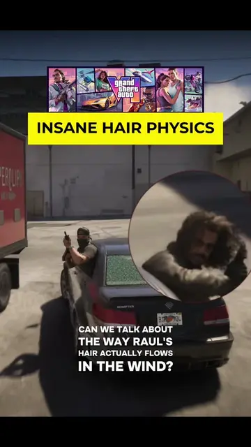 GTA 6 HOLY HAIR PHYSICS 🤯 #gta6 #gta #rockstar #gameplay #gaming 