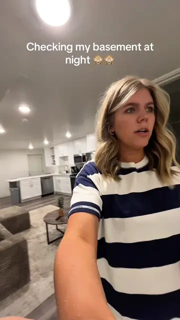 I’m nervous walking around my own house let alone checking my basement at night!