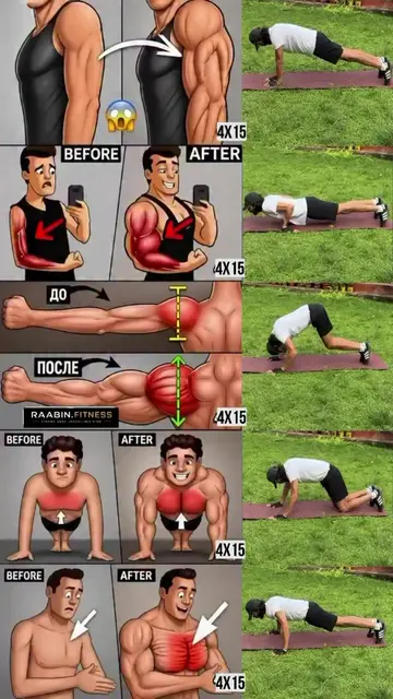 💪 Sculpt your upper body from home — all you need is your own bodyweight! 🔥 4 