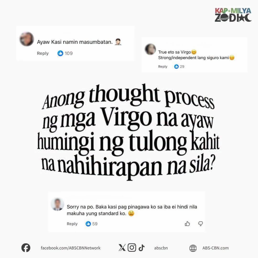 At dahil #Virgo szn! Bakit nga ba ayaw ninyo magpatulong? 😂 #KapamilyaReacts #K
