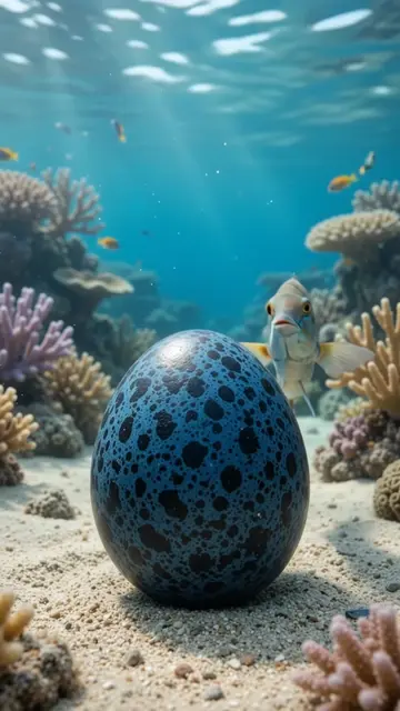 Samandar ki gehraiyon mein ek jadui anda khulta hai, aur andar phoolon aur coral
