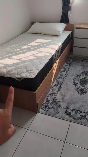 Replying to @zaidah_property sama-sama 🫰 #katilsingle #katilbujang #pulloutbed 
