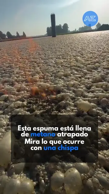 Puede parecer simplemente espuma, pero puede contener metano generado durante la