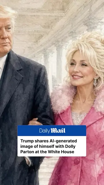 President Donald Trump has shared an AI-generated image depicting himself alongs