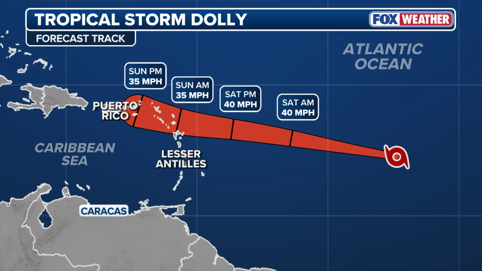 Tropical Storm Dolly is moving across the Atlantic, and although it is not suppo