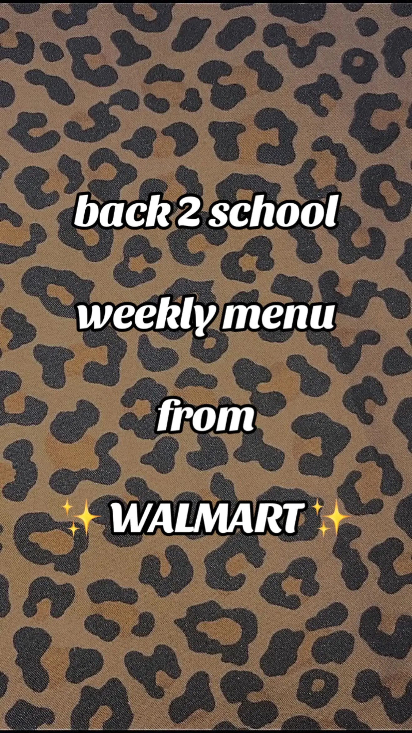 take the guesswork out with back 2 school!  . . #school #meals #mealideas #weekl