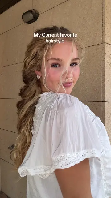 This has to be the prettiest hairstyle out there😍 #easyhairstyles #hairtok #wav