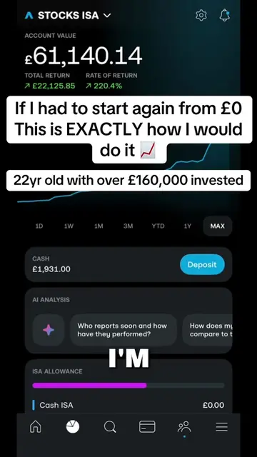 Here’s how I would start investing again from £0 invested 👀📈 #investing 
