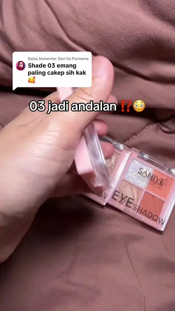 Membalas @Sari Ita Purnama setuju banget sih #saniye #eyeshadowpalette #RacunTik