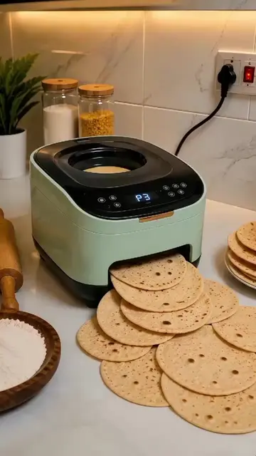 Automatic Roti Making unlimited stock Ai kitchen gadget  #fyp  #Foryou  #uktikto