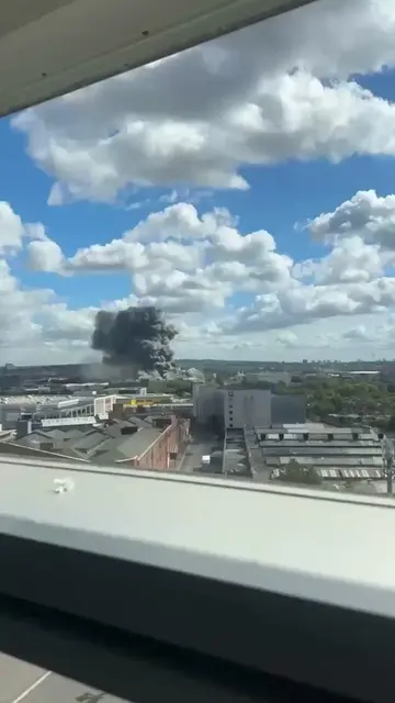 Over 100 firefighters are bravely battling a huge blaze near Wembley Stadium and