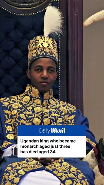 Uganda’s King Oyo Nyimba Kabamba Iguru Rukidi IV, who became monarch of Tooro at