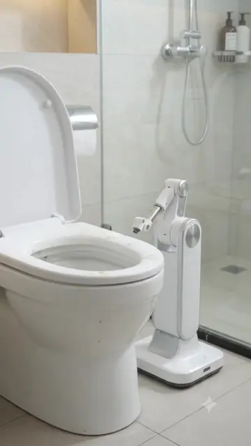 AI imagined a machine that makes toilet cleaning effortless. ✨🤖