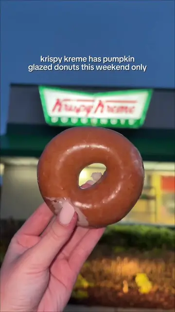 Your sign to go to @Krispy Kreme and grab an Original Glazed Pumpkin Spice dough