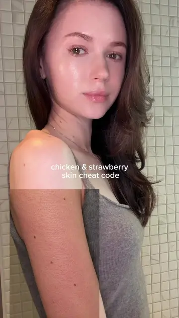 Chicken & strawberry skin cheat code - retinal 💛 product used: Celimax retinal 