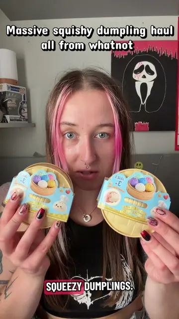 Hugeeeeee squishy dumpling haul from whatnot! #squishy #whatnot #whatnotpartner 