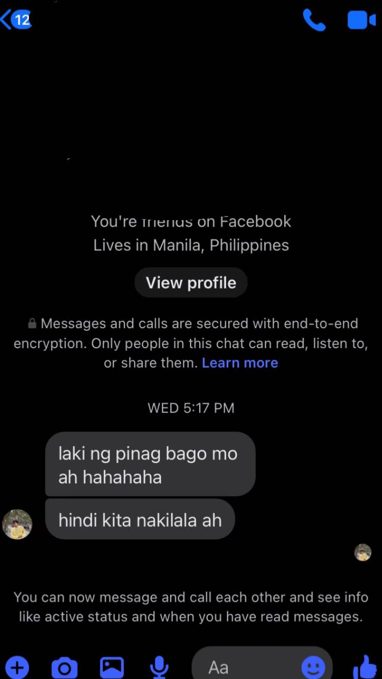 message like this from a high school batchmate hits different, men. Thank youuu,