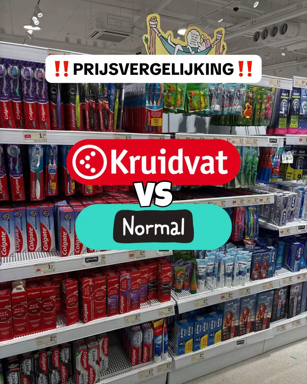 Budgetproof mondverzorging?🦷🪥 We hebben de A-merk prijzen van Normal en Kruidv