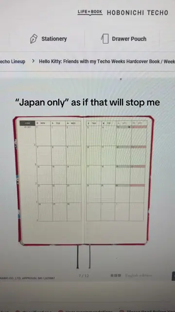 I will not know peace until I have my Hello Kitty hobonichi! #hobonichi #hobonic