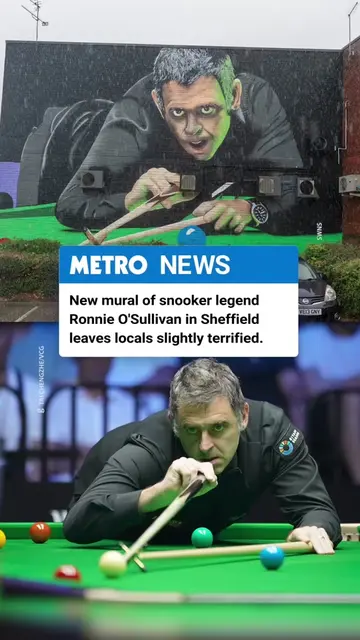 Ronnie O’Sullivan has been turned into a 30ft mural and fans are absolutely losi
