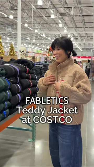 🔥🧸Fabletics Teddy jacket at Costco! #costco #teddyjacket 