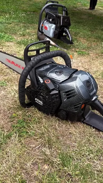 STIHL MS 500i – Édition Noir/Carbone #WoodBoss  Offrez-vous ce son et ce look ex