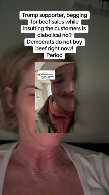 Cattle 🥩ranchers begging for sales and then insulting Democrats? #Beef #CattleR