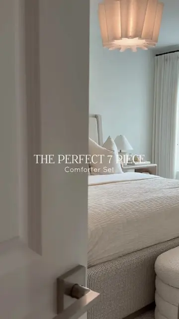 Give your bed the easiest refresh🧸☁️🛌 — This 7 piece comforter set everything 