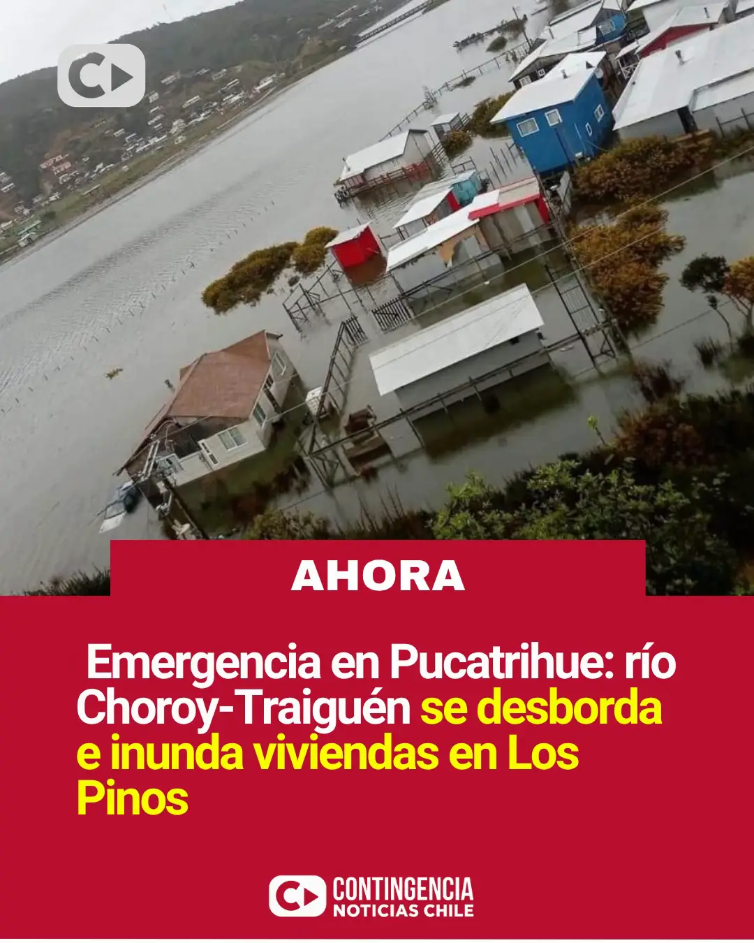 🚨 Emergencia en Pucatrihue: durante las últimas horas se reportó el desborde de