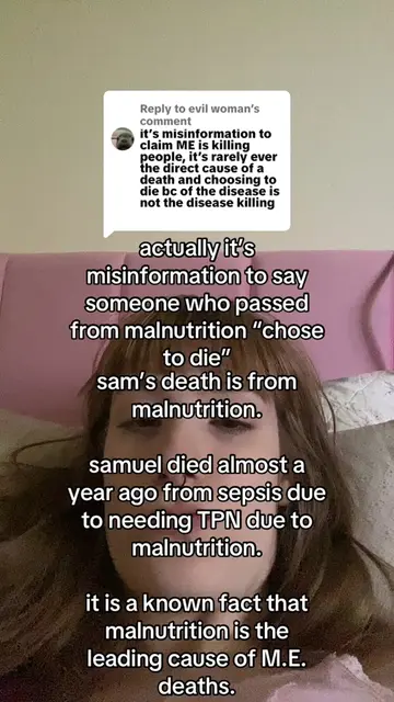 Replying to @evil woman  some confirmed M.E. deaths in the last year: sam, megan