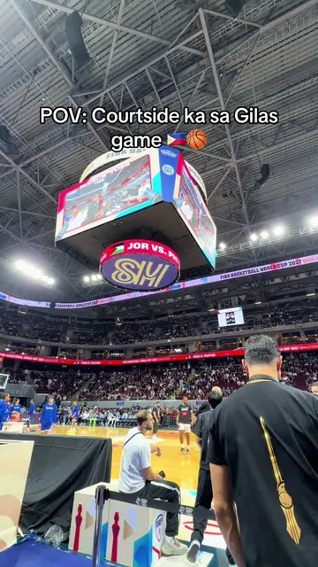 POV: Courtside ka sa Gilas game 🇵🇭🏀🔥 Ibang experience talaga pag live mong p