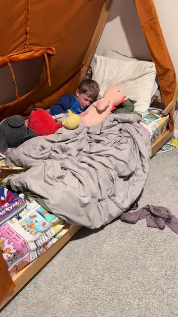 Morning routine with a 9-year-old with autism + ADHD 💙 Sawyer still needs suppo