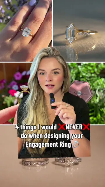 4 things that I personally avoid when designing engagement rings 💍✨💓 Delicate 