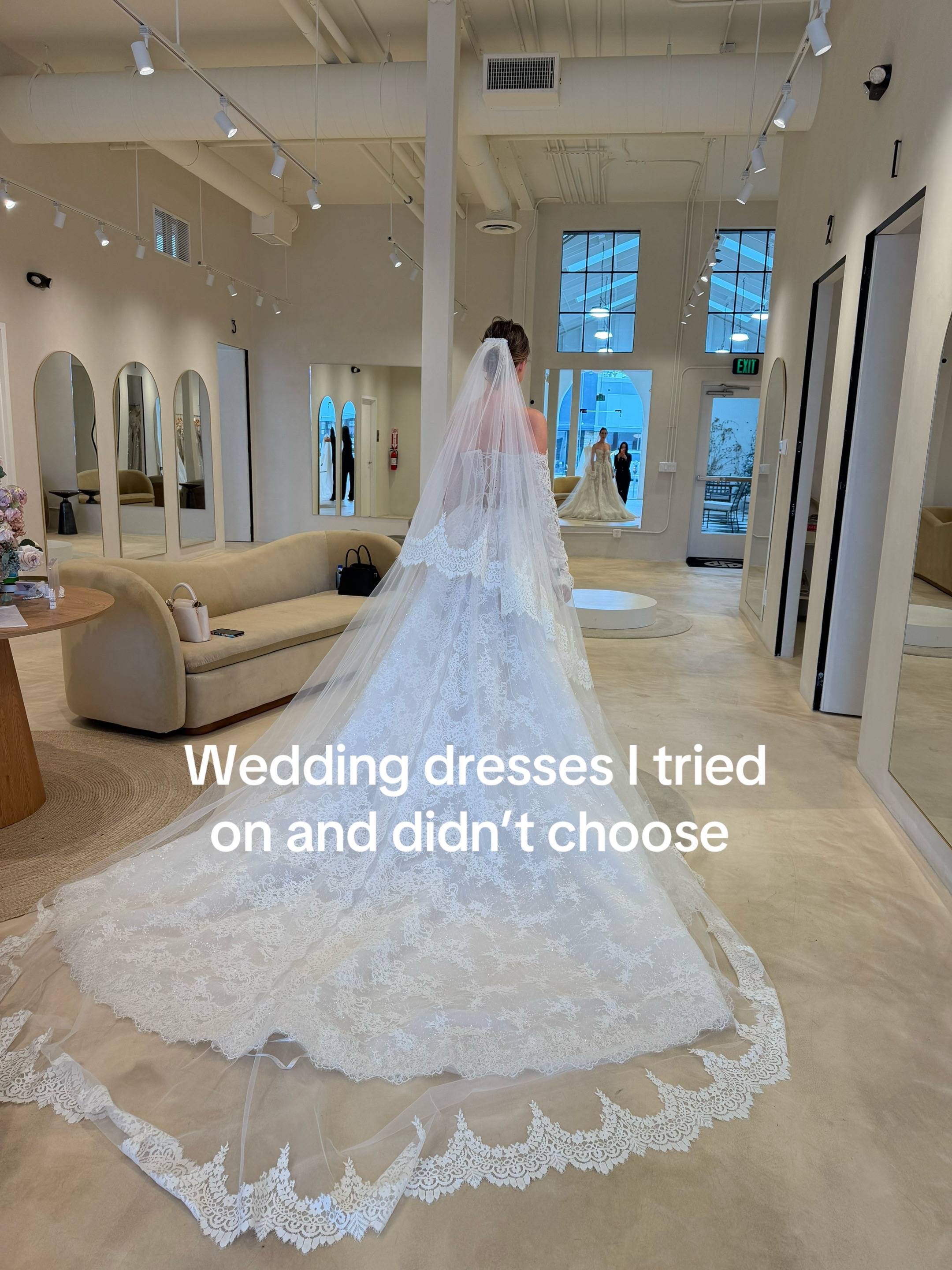 Wedding dresses I tried on…but didn’t choose. I can’t wait until I can finally s