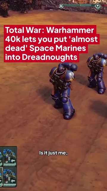Total War: Warhammer 40k lets you put 'almost dead' Space Marines into Dreadnoug