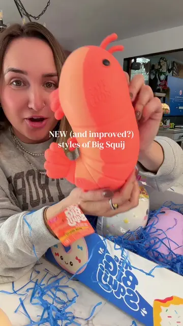 Who knew I needed a GIANT squishy shrimp? @bigsquij did! #squishy #MomsofTikTok 