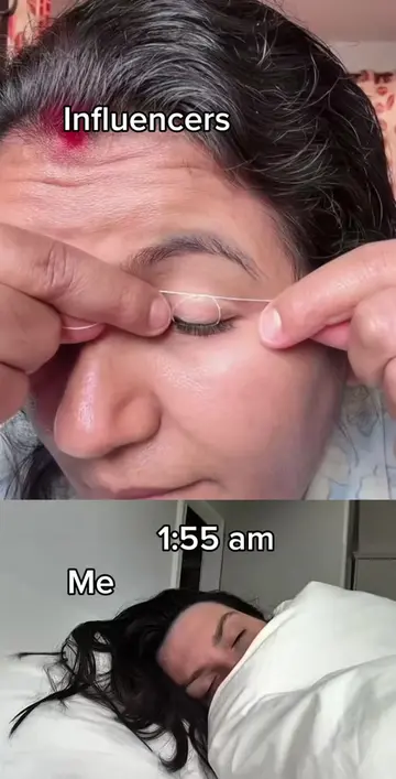Influencers vs me Day 442 😴😴  Follow the original  #MorningRoutine  #fashionti