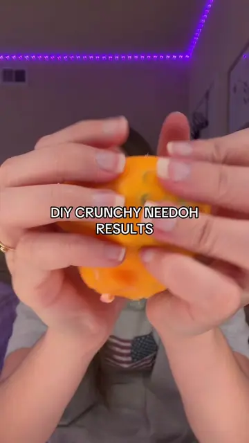 results of my diy crunchy needoh and idk what do we think 😭 #squishy 