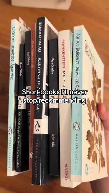 Some short books I’ll never stop talking about because they are just so good #sh