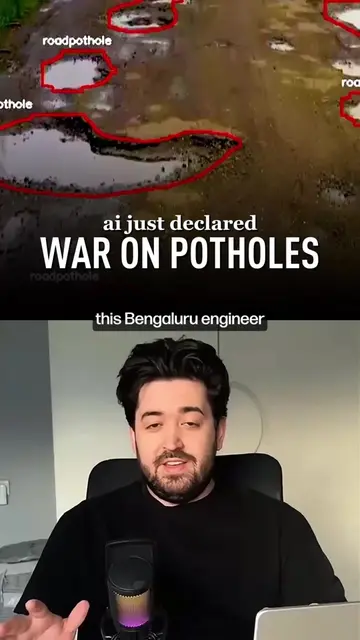 Gaurav Sen built an AI-powered app that detects potholes, identifies the respons