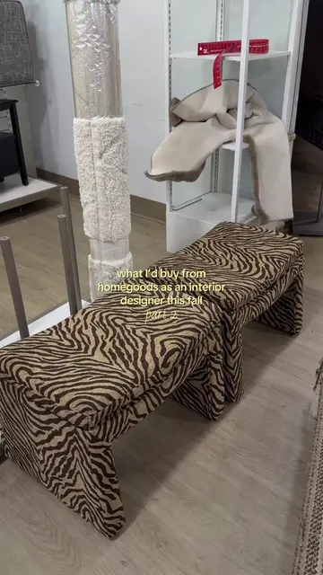 the tiger and the cowhide stools are my fav!! 🤏🏽 #homegoodsfinds #homegoodshau