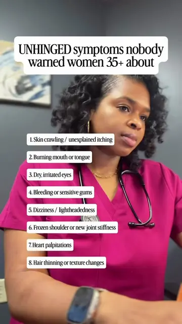 Plot twist: if you're a woman 35+ you should know that some of these symptoms ca