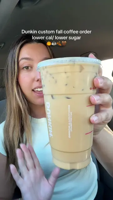 Such a yummy pumpkin coffee from Dunkin! 🎃🍂 #falldrink #pumpkin #coffeeorder #