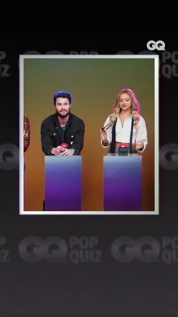 Point to #DrewStarkey! It’s GQ’s Pop Quiz, and the cast of #OuterBanks is going 