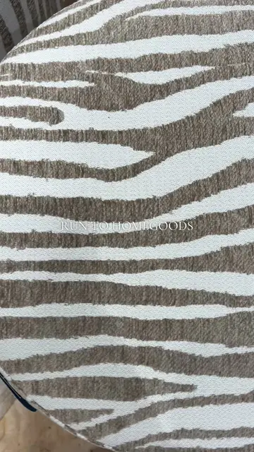 ANOTHER ZEBRA FIND at HomeGoods! These ottomans are so cute and neutral! 🦓✨  #h