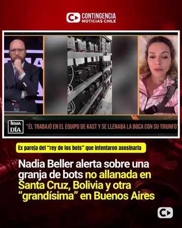 🚨 NADIA BELLER ALERTA SOBRE GRANJA DE BOTS AÚN NO ALLANADA: IA CREABA PERFILES 